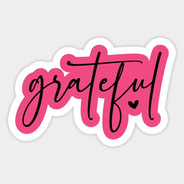 Grateful Heart Sticker by Teresa's Store 1